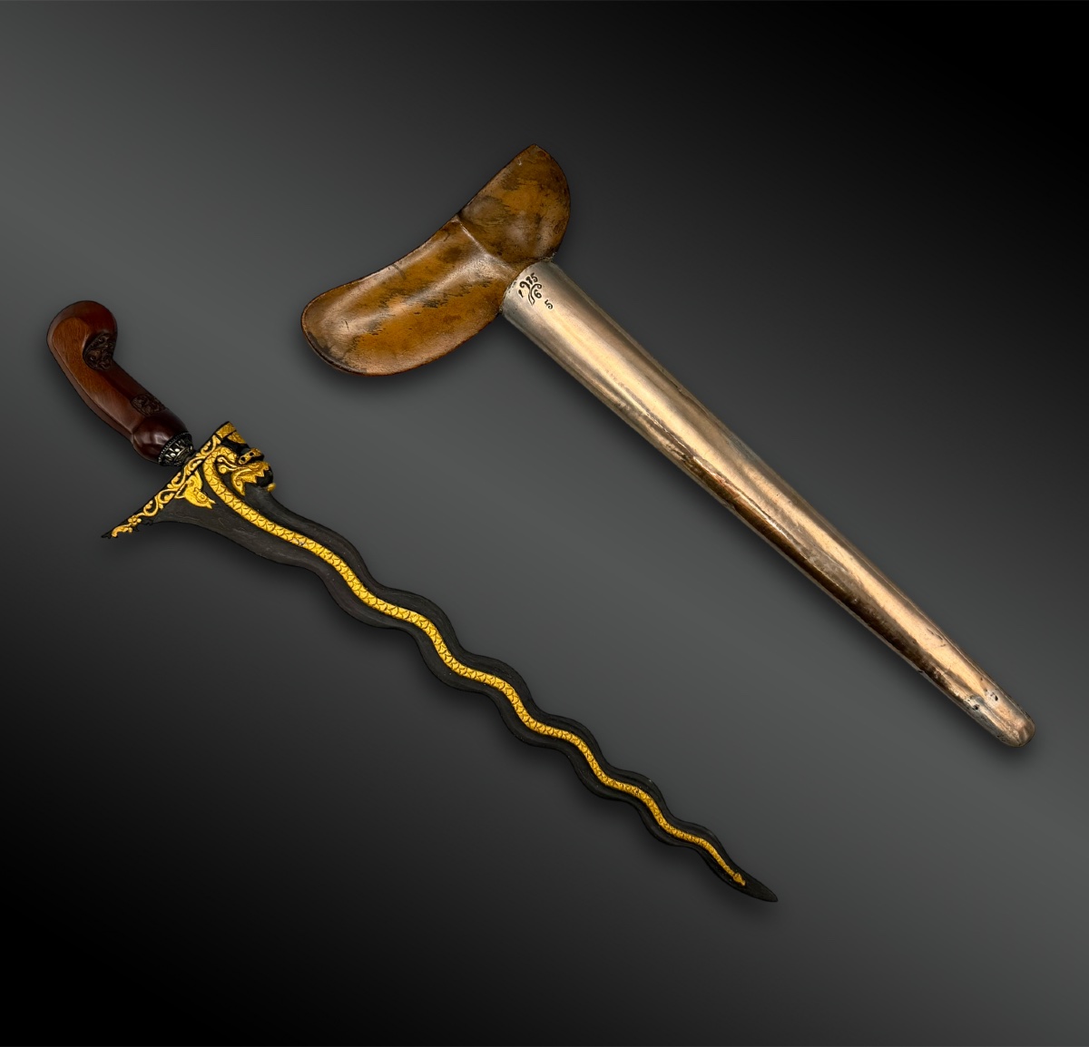 Couteau appelé Kriss - Île de Java, Indonésie - XXème siècle-photo-3