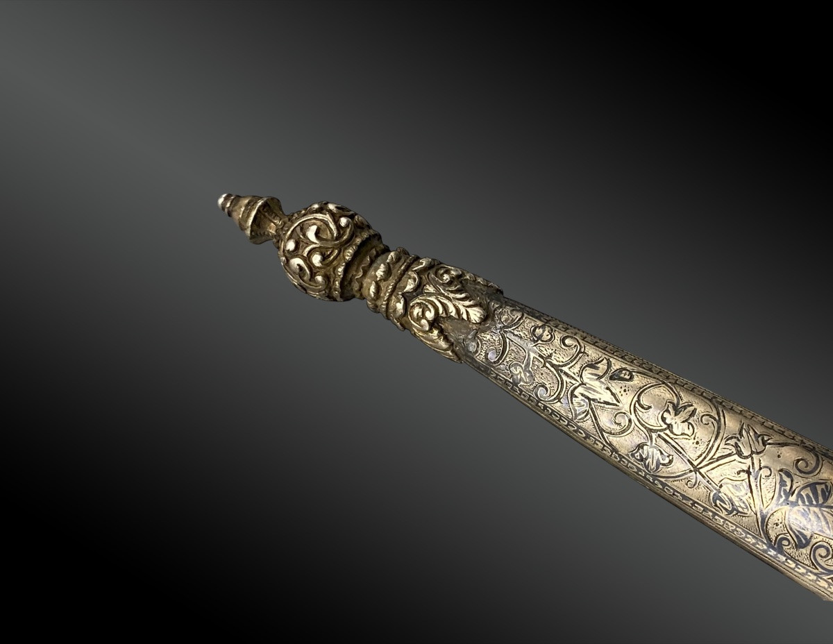 Kard Knife With Sheath, Ottoman Turkey, Balkans, 19th Century-photo-4