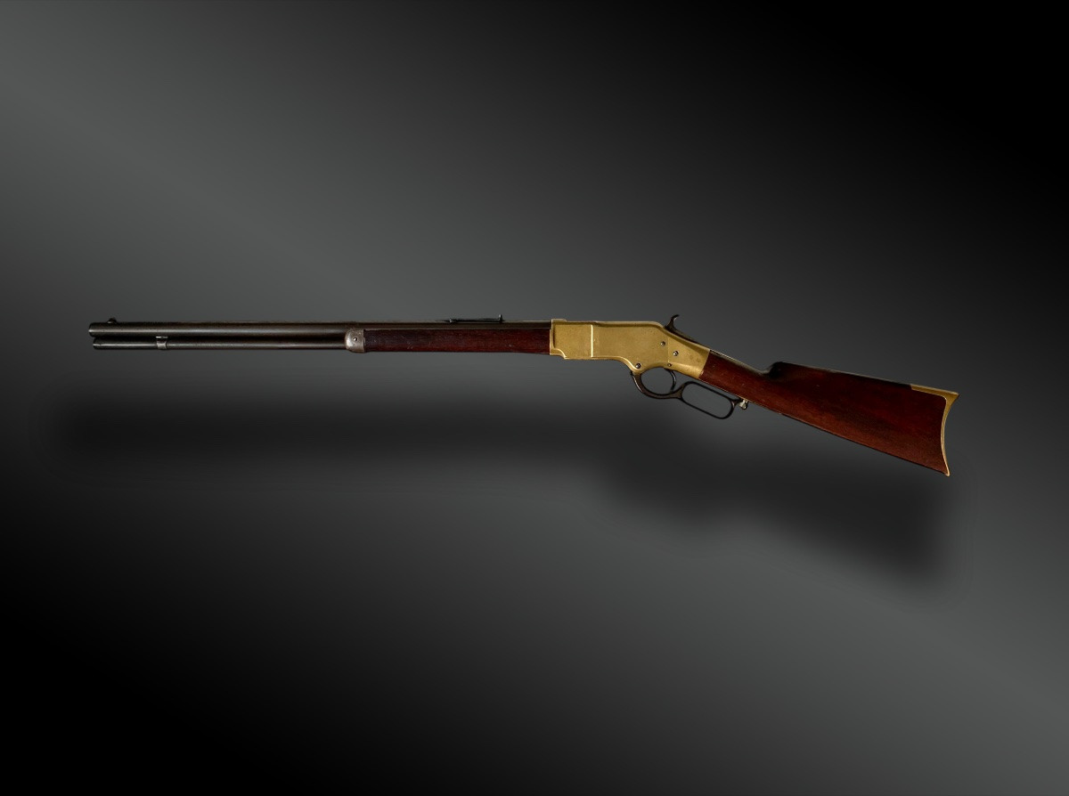 Carabine WINCHESTER modèle 1866, YELLOW BOY - Cal. 44RF Etats-Unis, manufacture 1878-photo-2
