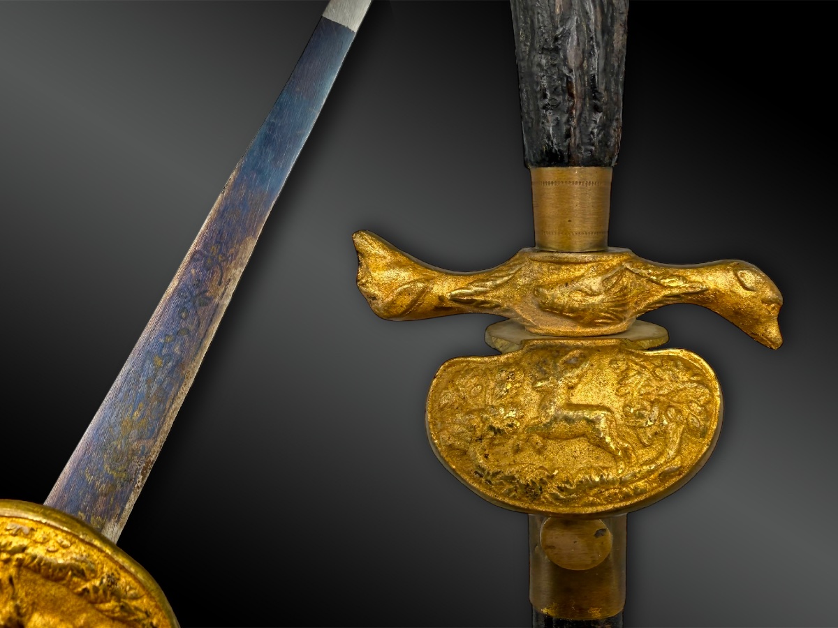 DAGUE de vènerie pour enfant - Europe - XVIIIème siècle-photo-3