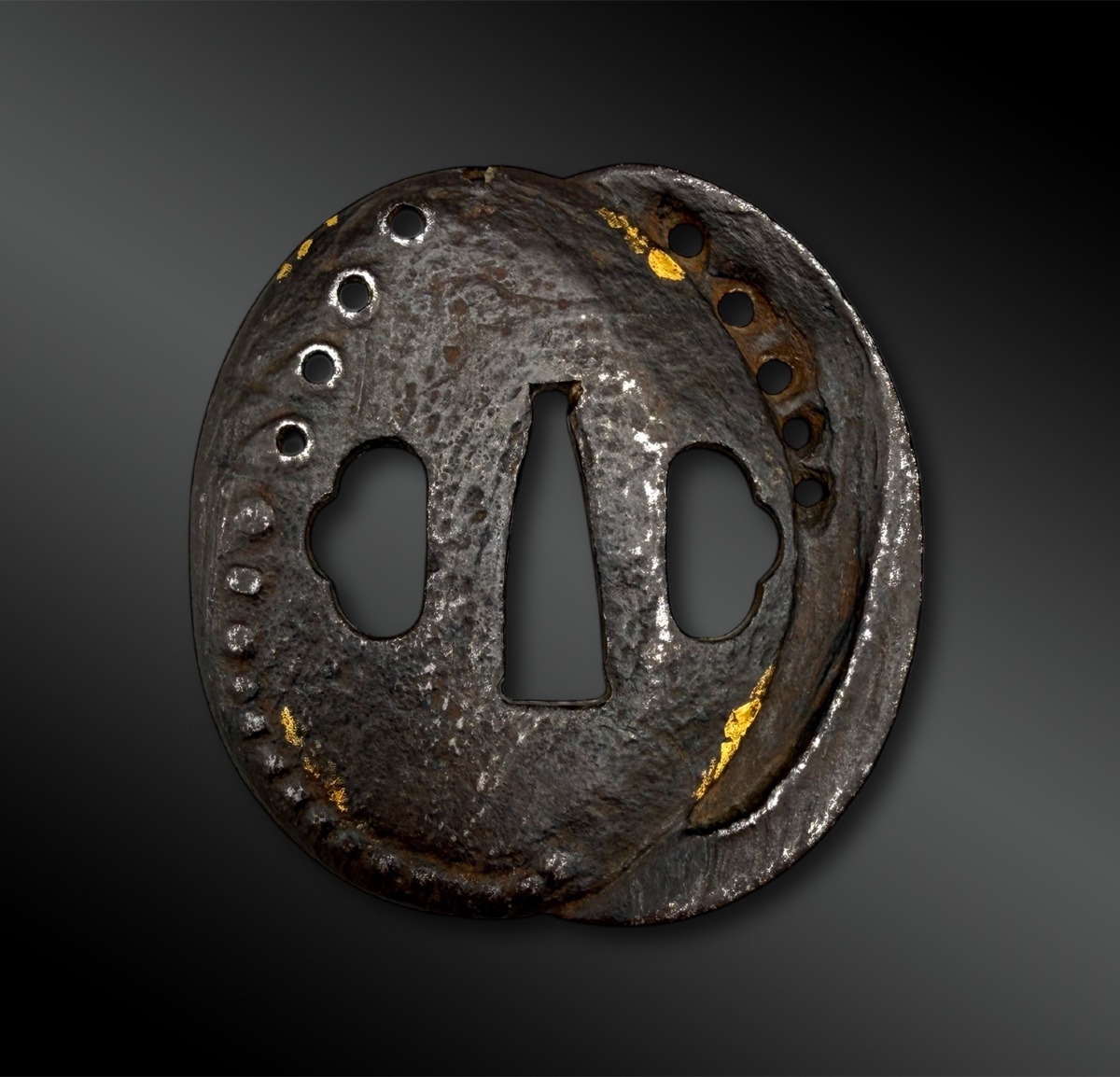 Tsuba Awabi - Japan - Edo Period (1603-1868)-photo-3