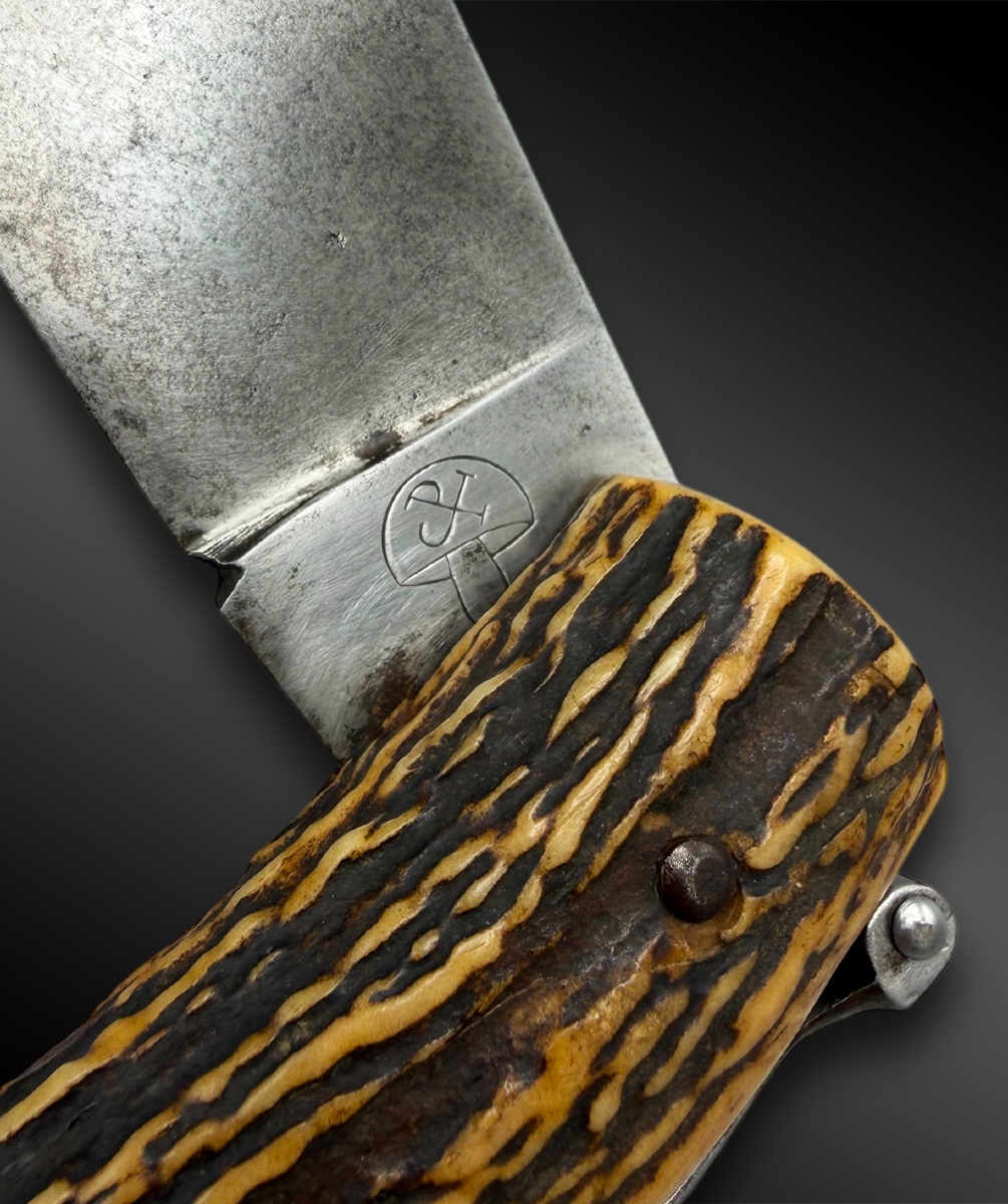 Folding Hunting Knife - France - 20th Century-photo-3