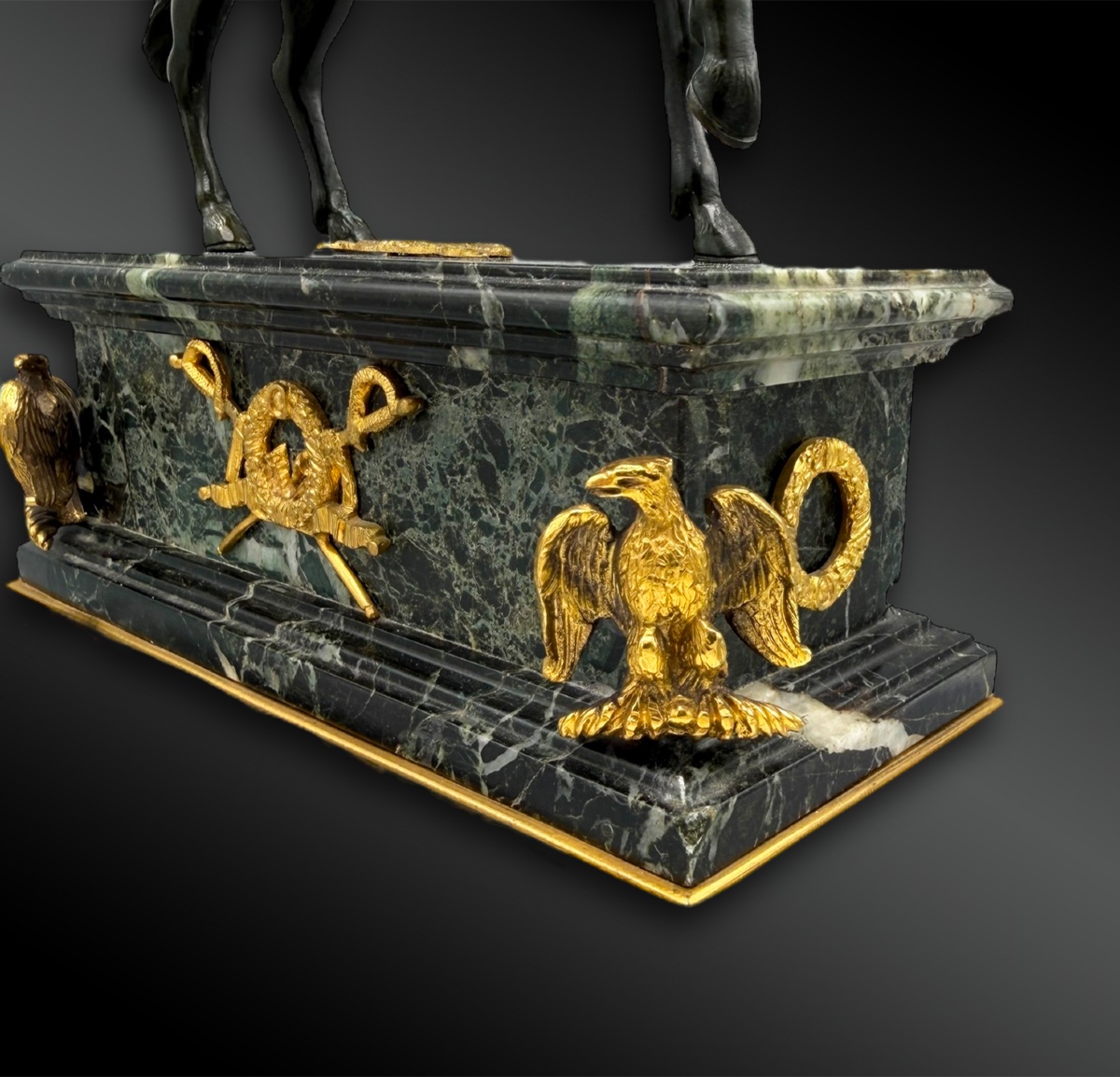 Napoleon On Horseback; Bronze Sculpture - France - Circa 1900-photo-4