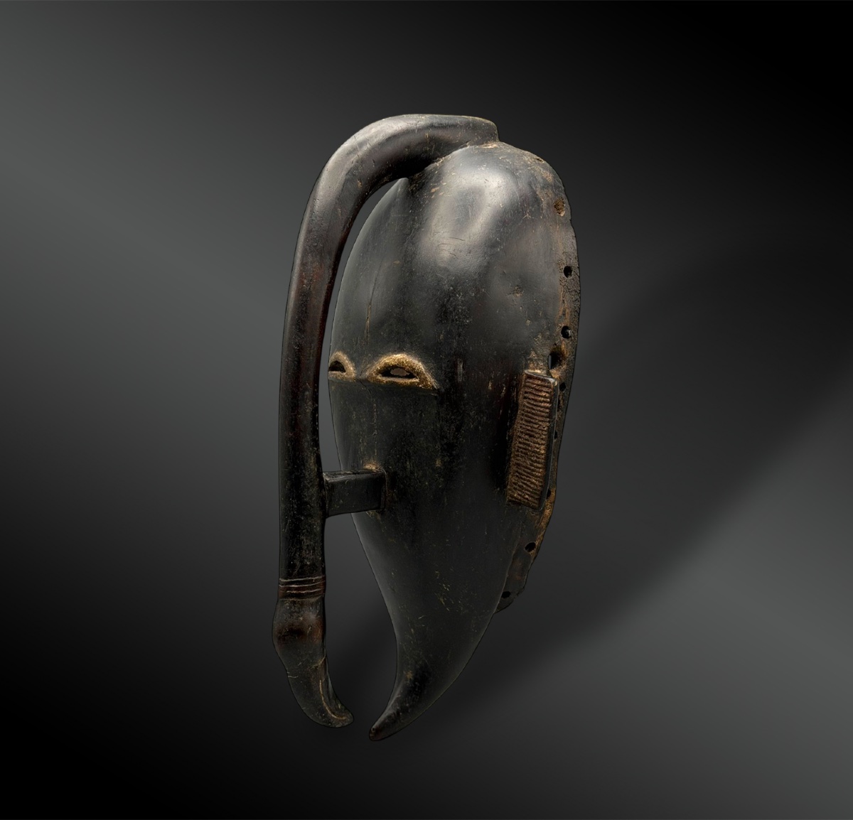 Antropo-zoomorphe Mask - Ivory Coast - First Half Of The 20th Century-photo-2