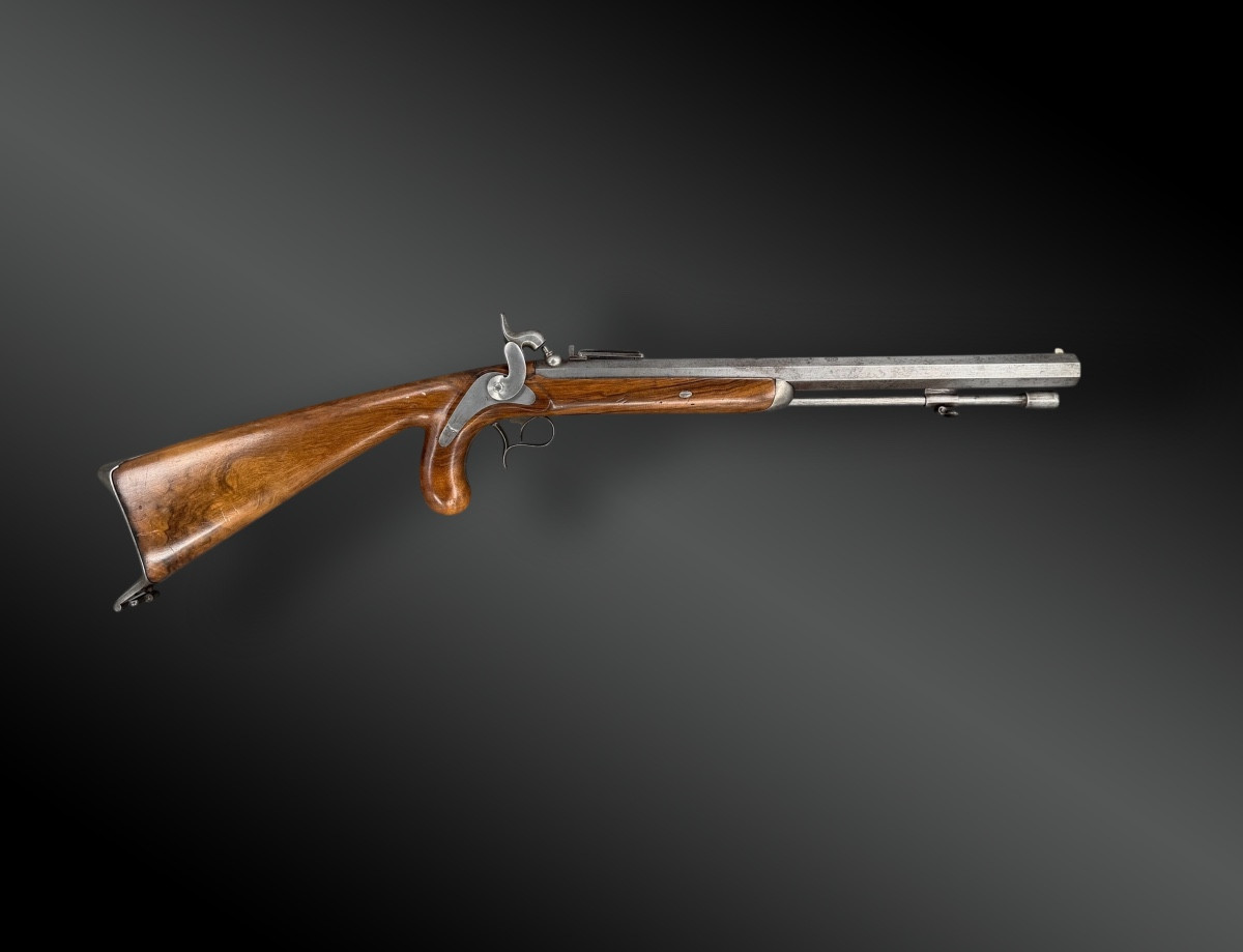 CARABINE À PERCUSSION À UN COUP, SUR LE SYSTÈME DELVIGNE Belgique vers 1850