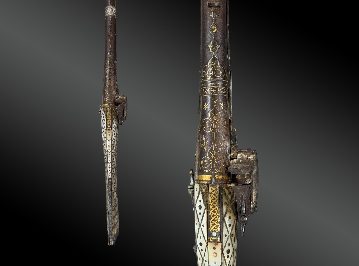 FUSIL OTTOMAN À SILEX, DZEFERDAR. Balkans Ottoman fin XVIIIème siècle-photo-3