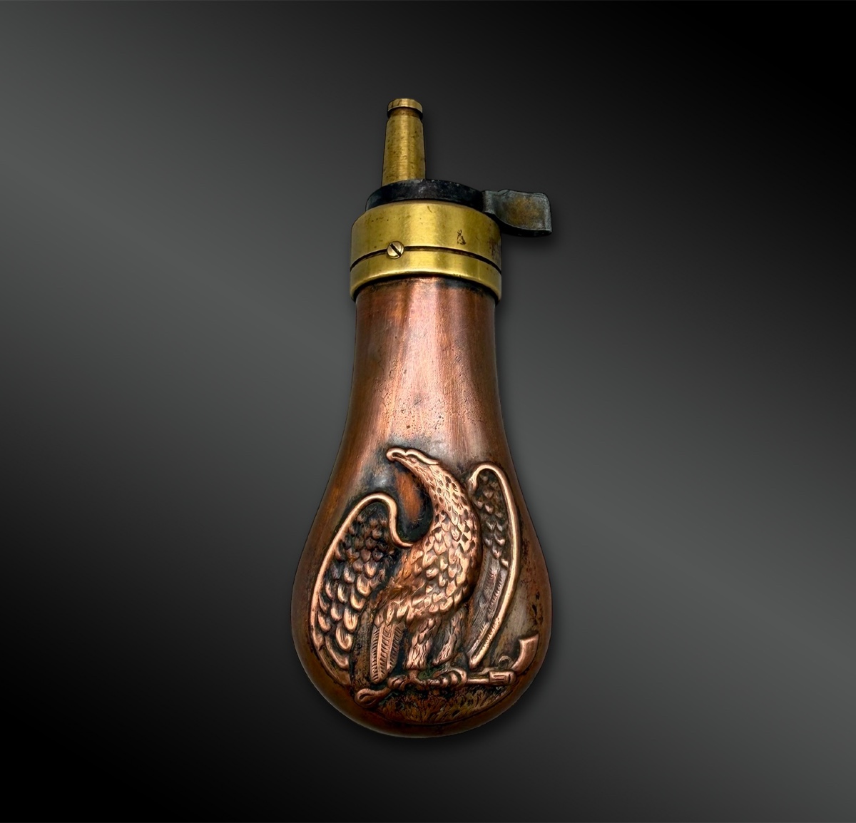 Powder Flask From A Set - Unite-states - XIXth Century-photo-2