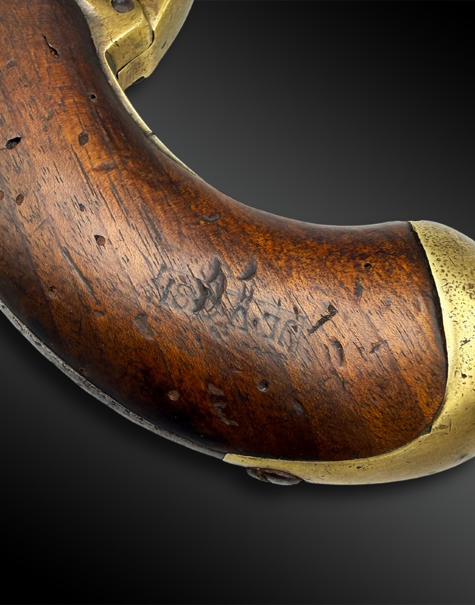 PISTOLET à silex modèle 1777, 2ème type - France -Période Louis XVI-photo-2