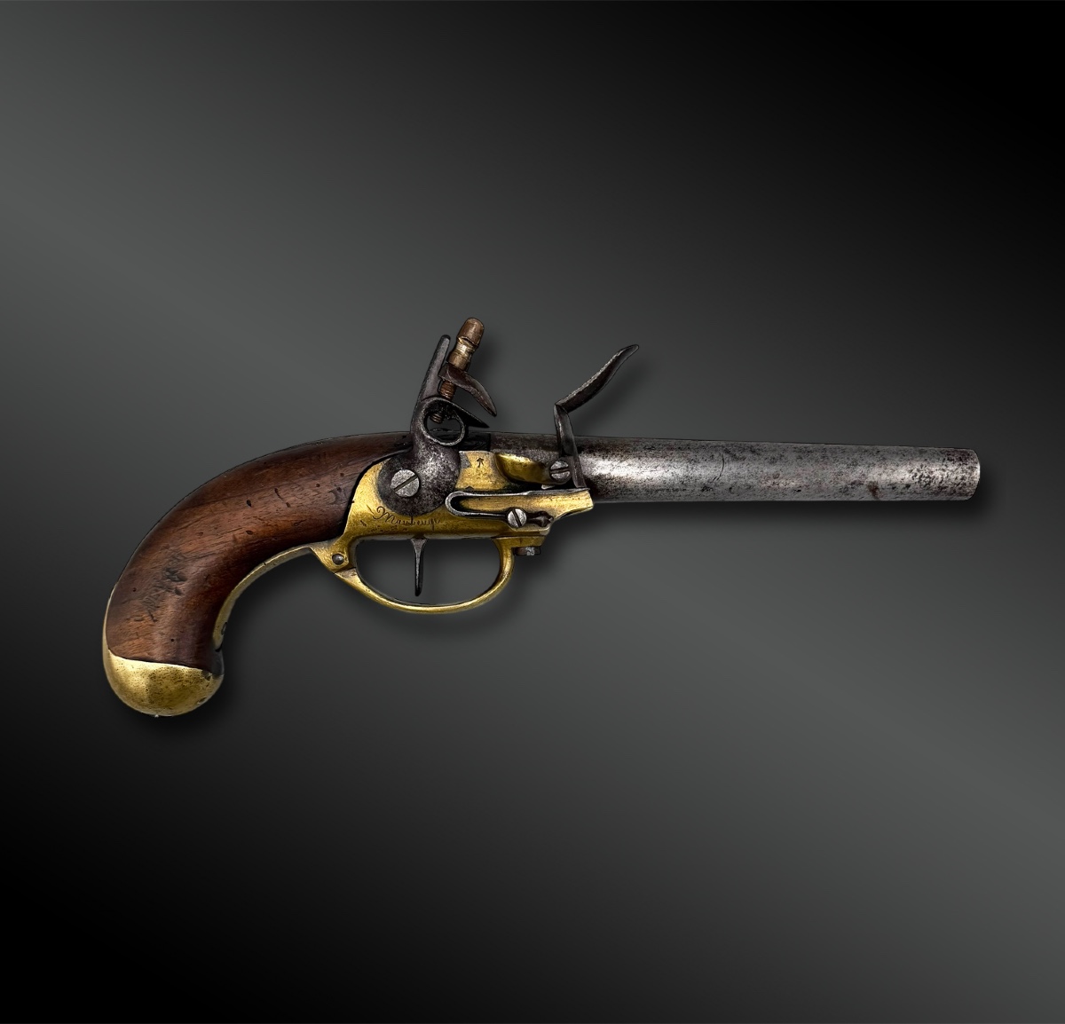 PISTOLET à silex modèle 1777, 2ème type - France -Période Louis XVI