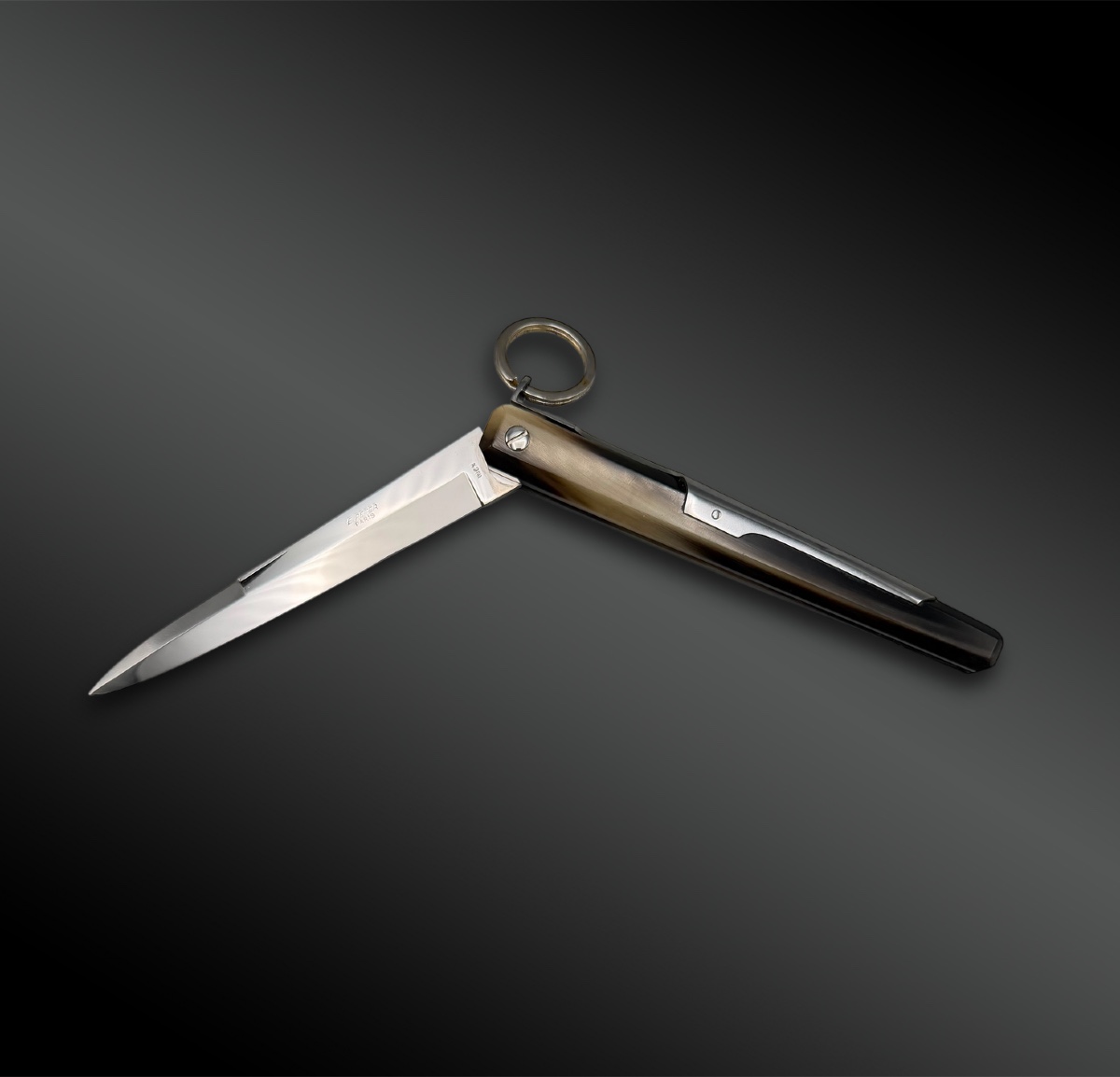 Jacques Mongin Folding Knife For E. Peter - Nogent, France - 20th Century