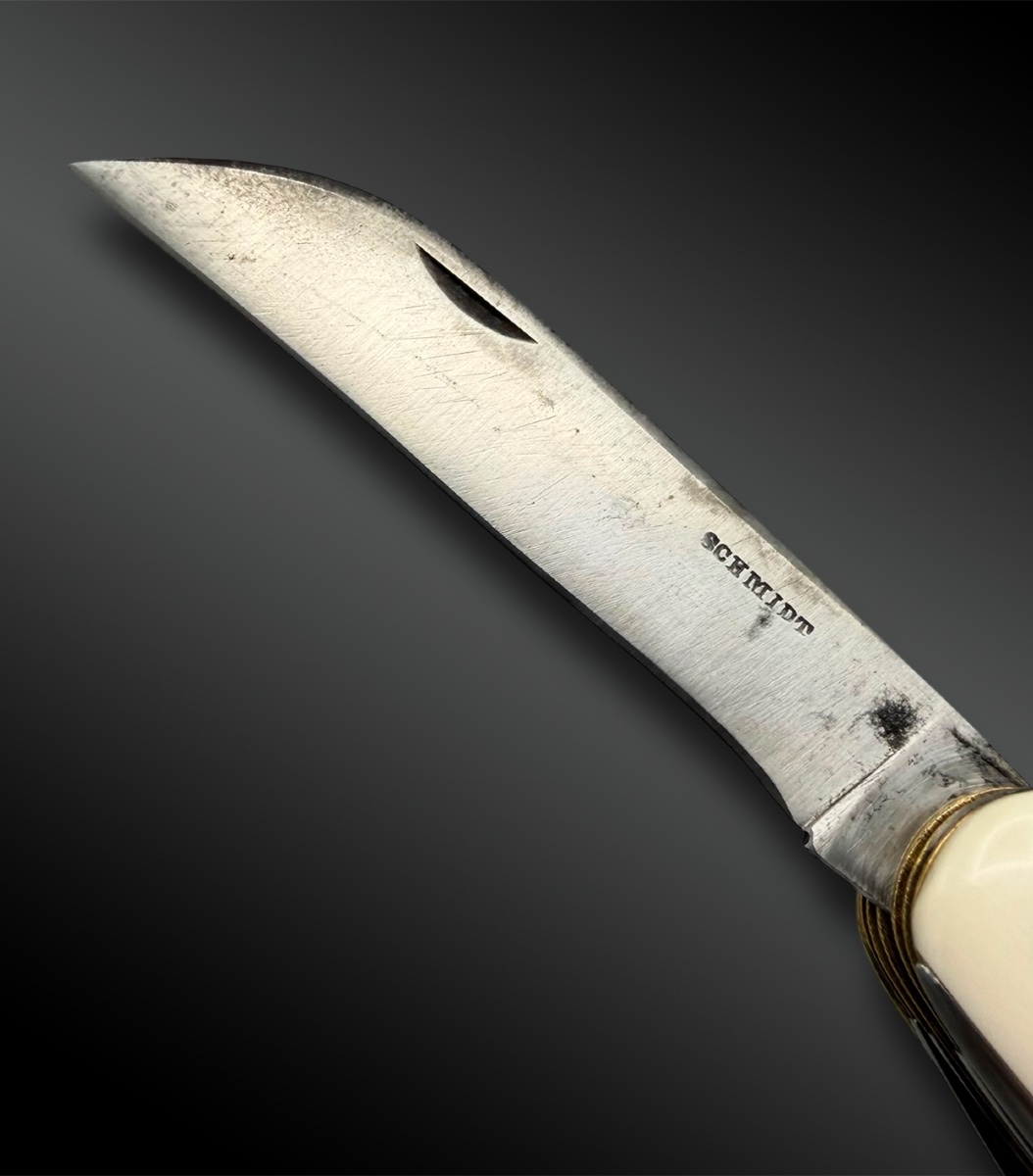 Knife Called Cavalier, Thirteen Pieces, Signed Schmidt - Germany ? - Circa 1900-photo-2