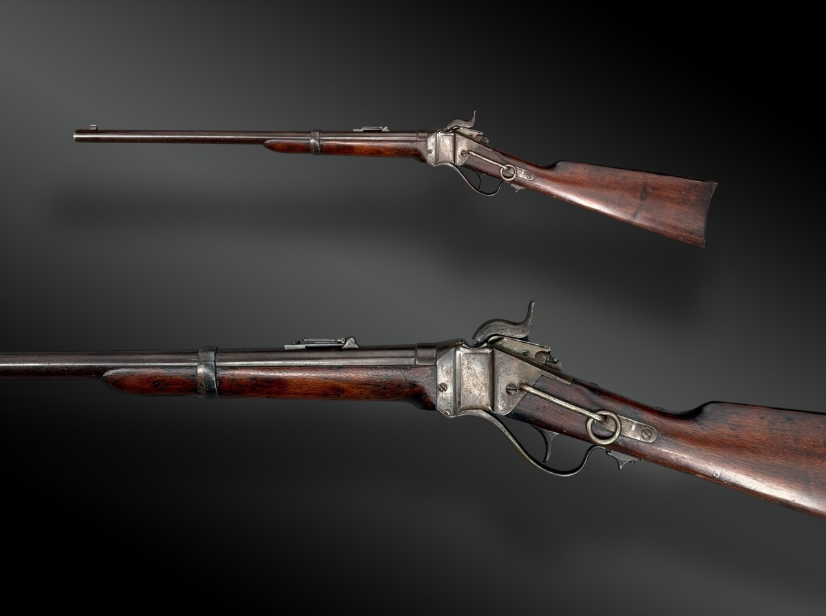 CARABINE DE SELLE SHARPS, MODEL 1859-1863 États-Unis, XIXème siècle-photo-2