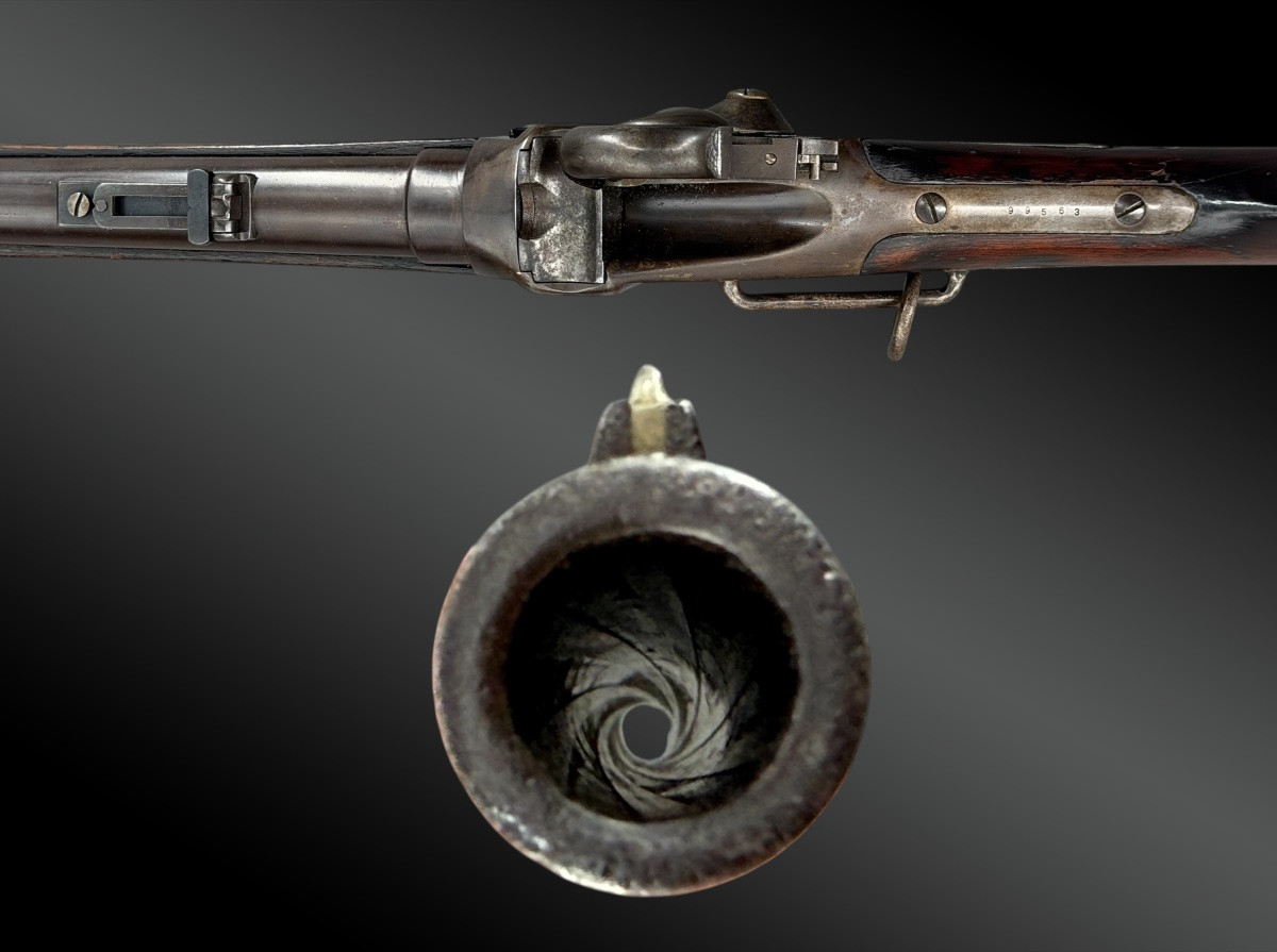 CARABINE DE SELLE SHARPS, MODEL 1859-1863 États-Unis, XIXème siècle-photo-4