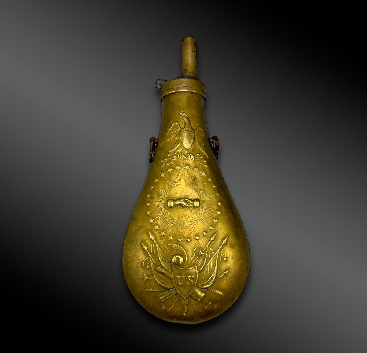 POIRE à POUDRE - Etats-Unis - XIXème siècle
