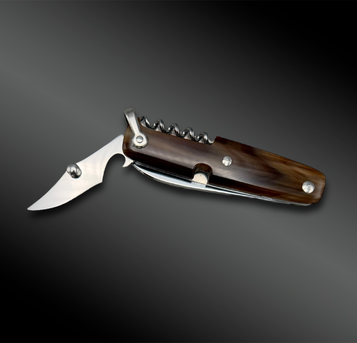 Jacques Mongin Three-piece Folding Knife - Nogent, France - 20th Century-photo-2
