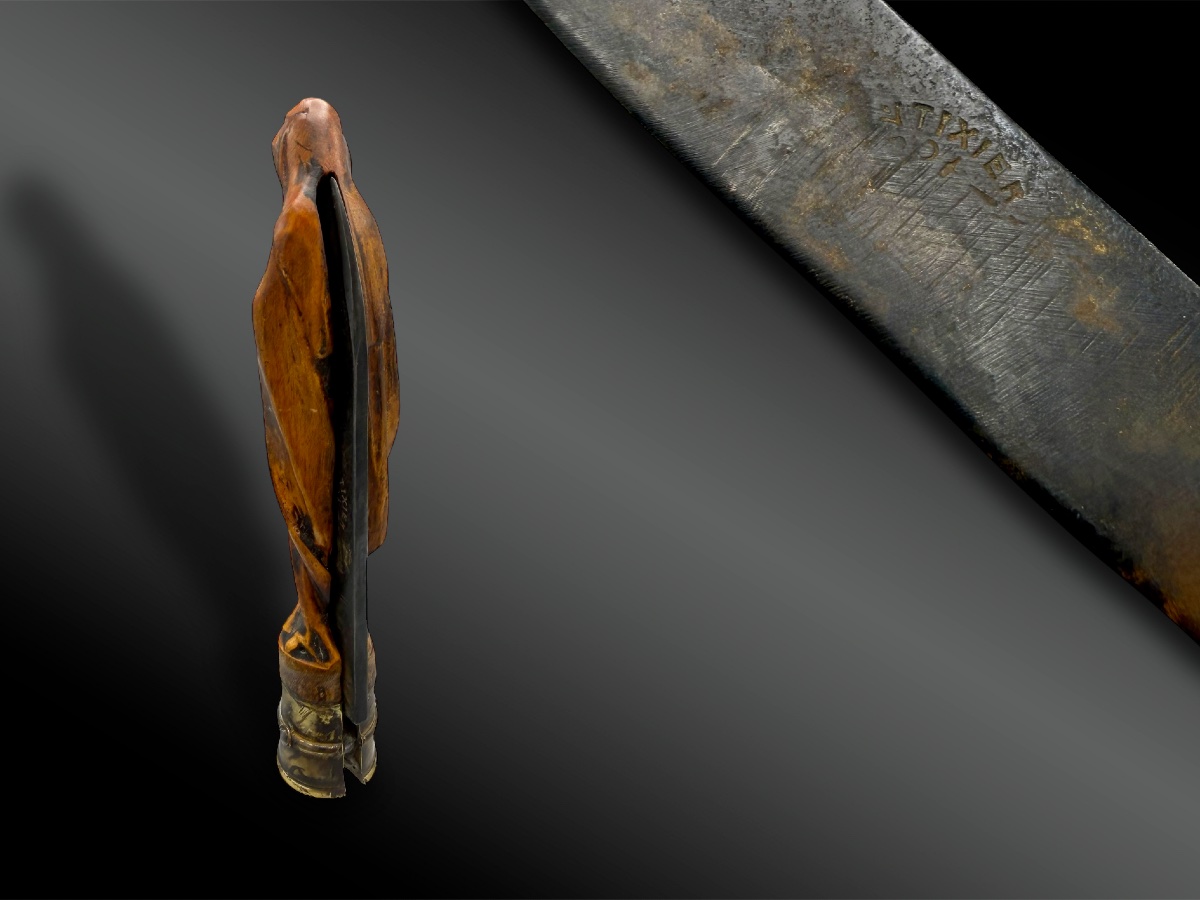 Folding Knife Signed Utixier - France - XIXth Century-photo-3