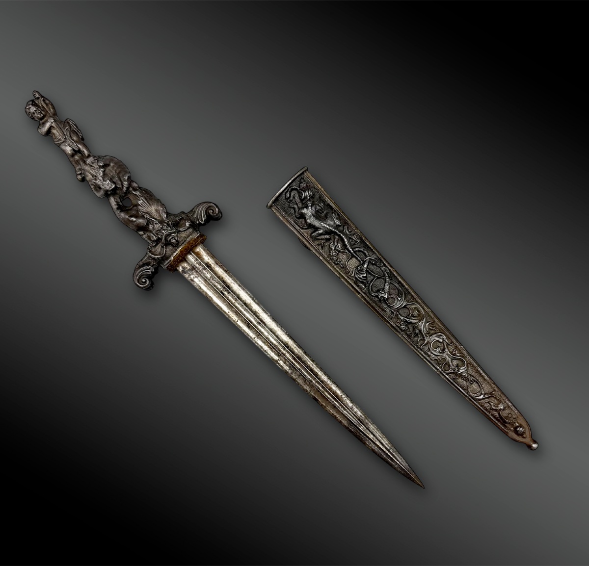 Romantic Dagger - Europe - XIXth Century-photo-2