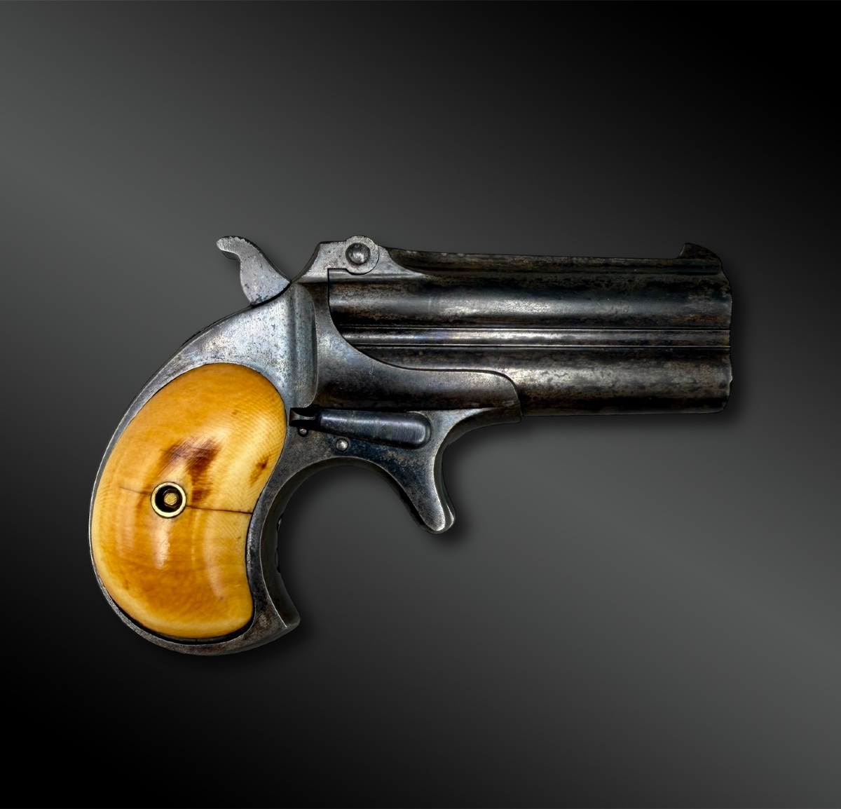 Player's Box With Pistol Remington Deringer Over Under Model N°3 - United States-photo-2