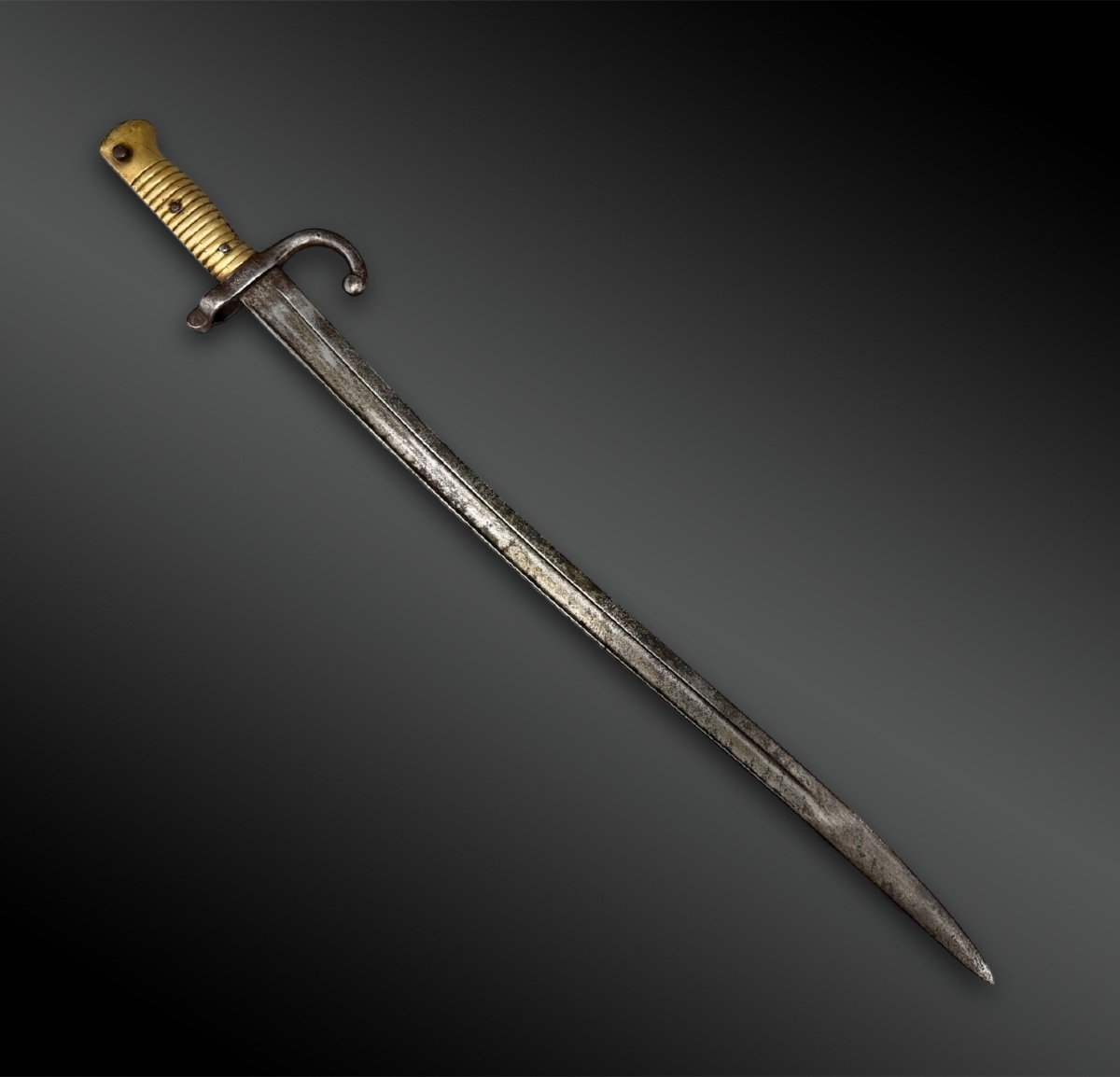 SABRE-BAÏONNETTE modèle 1866 Chassepot de Manufacture Impériale - France - XIXème siècle-photo-3