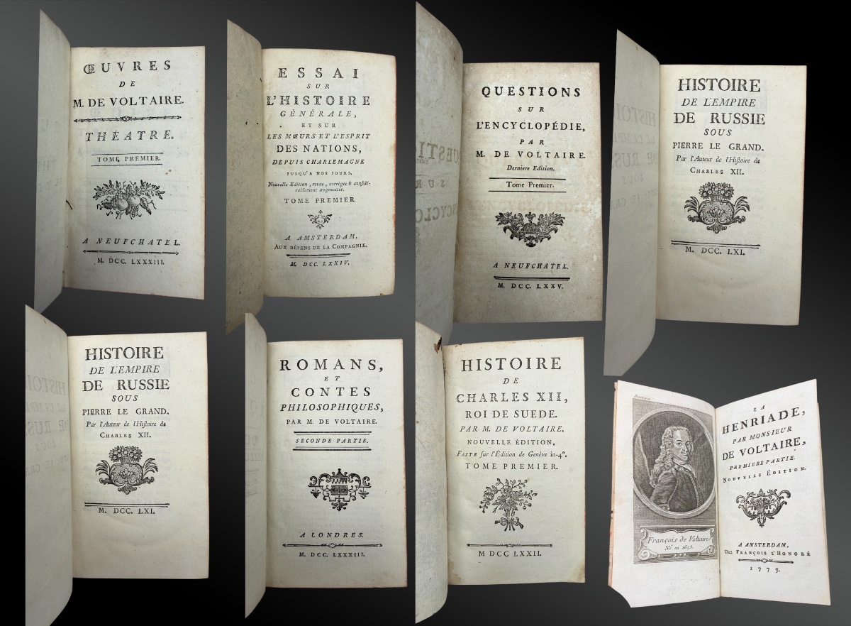Collections Of The Works Of M. De Voltaire  Europe 1784–1789  28 Vols. In-8.-photo-2