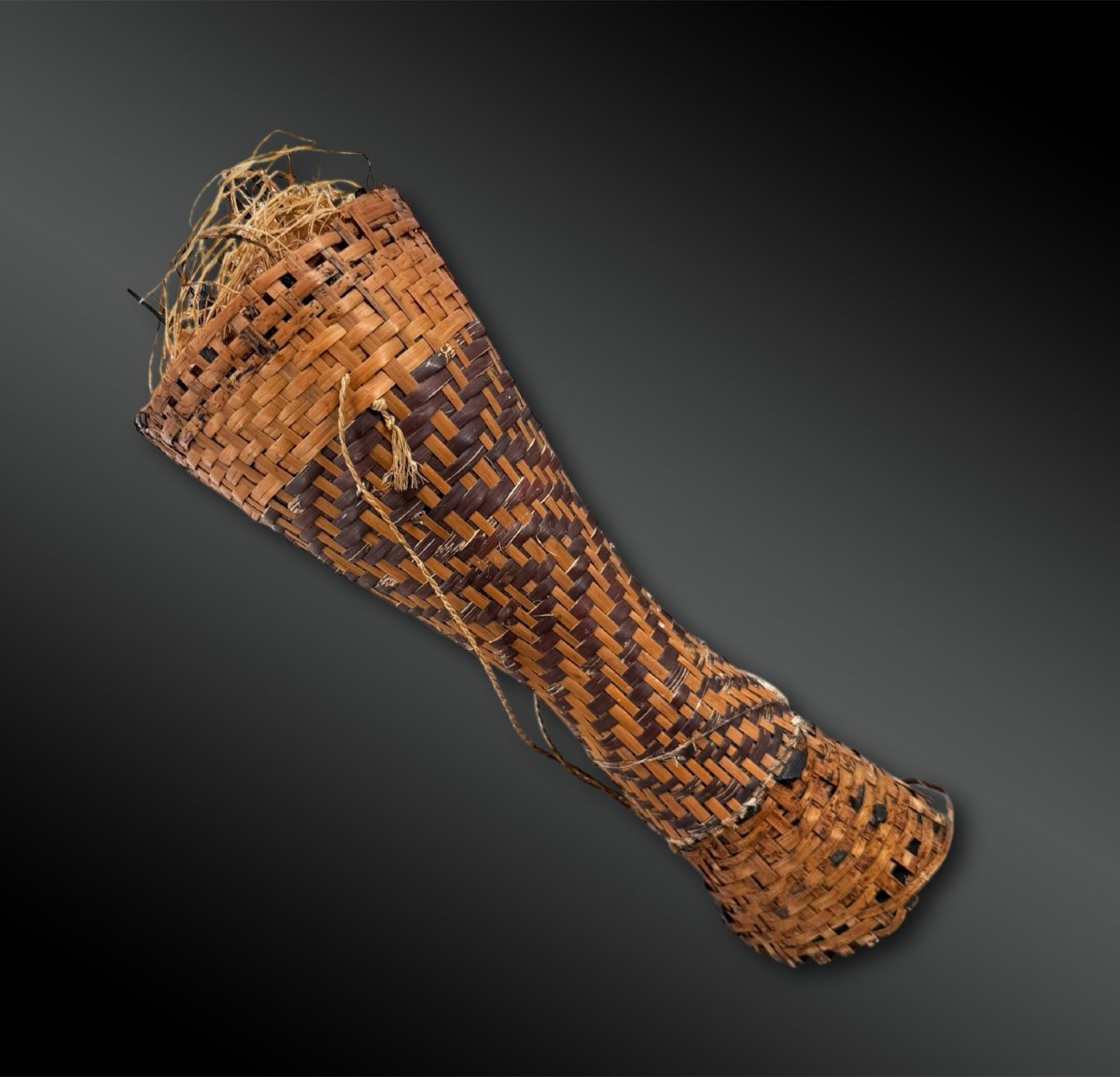 Small Carquois In Braided Fibers With Fleches For Hunting Kayapo Indians Coll. Dutilleux-photo-4