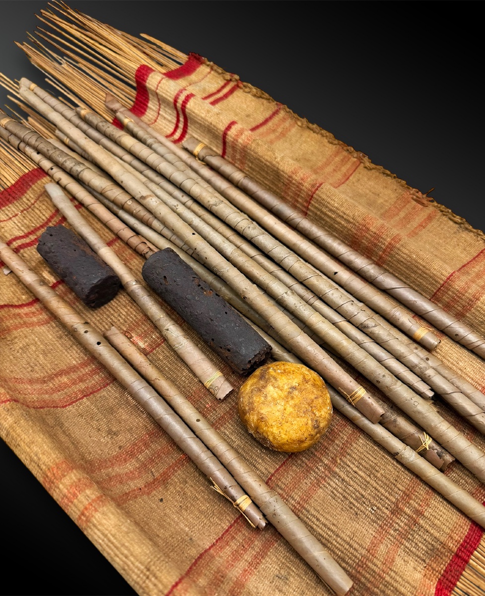 TROUSSE de CHAMANE - Indiens Mehinaku, État du Mato Grosso, Centre-Ouest du Brésil-photo-3