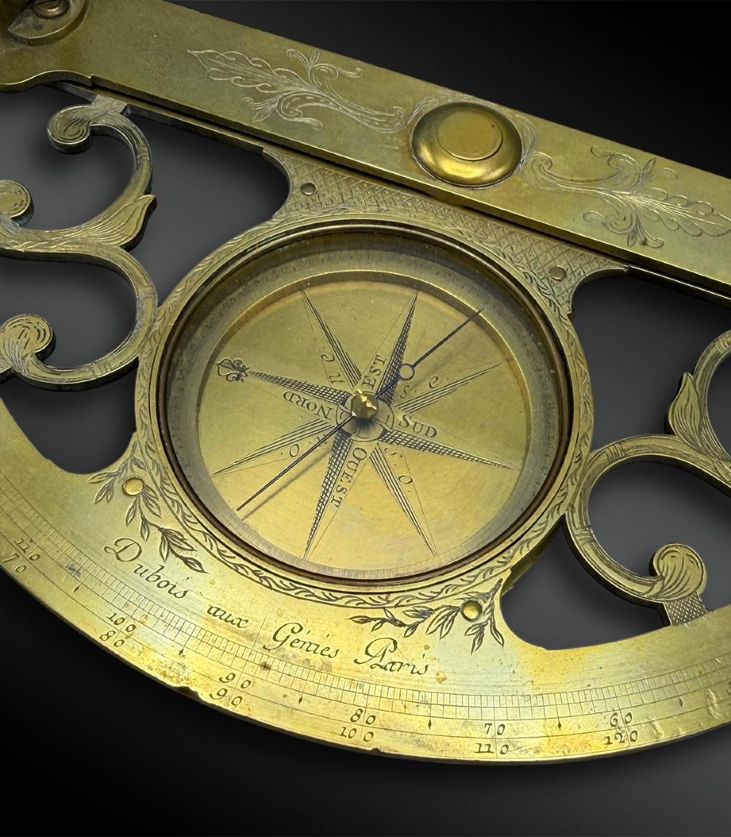 Brass Graphometer By Dubois Aux Génies - Paris, France - 18th Century-photo-2