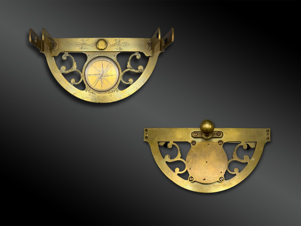 Brass Graphometer By Dubois Aux Génies - Paris, France - 18th Century-photo-4