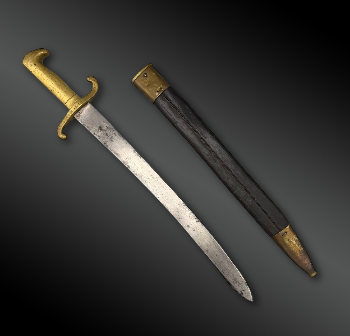 GLAIVE modèle 1864 dit « Faschinenmesser » - Prusse - XIXème siècle-photo-4