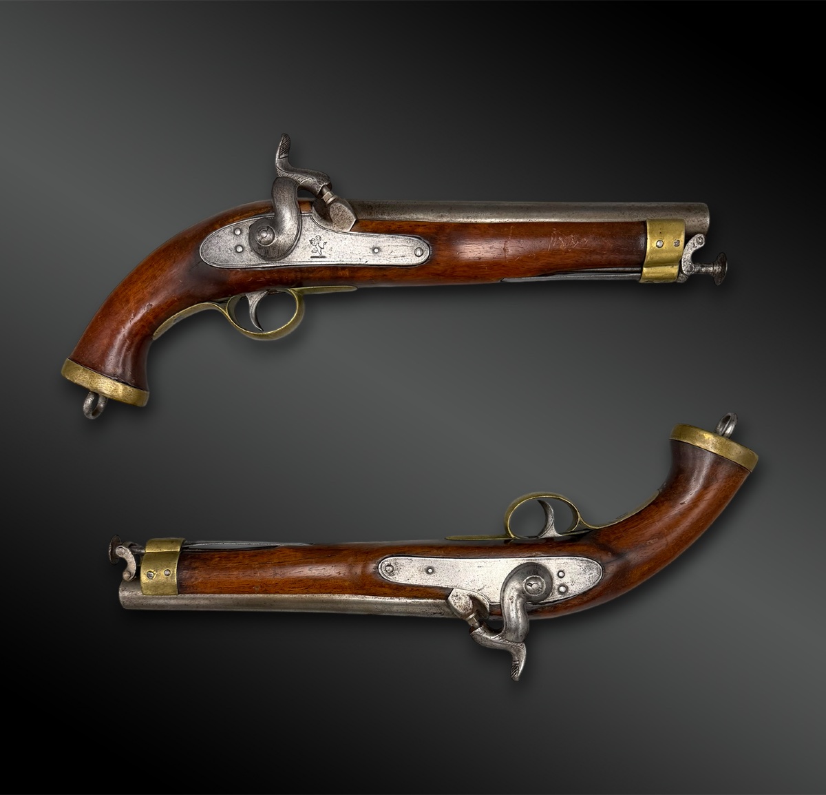 PAIRE de PISTOLET de la compagnie des Indes anglaises - Royaume-Uni - XIXème siècle