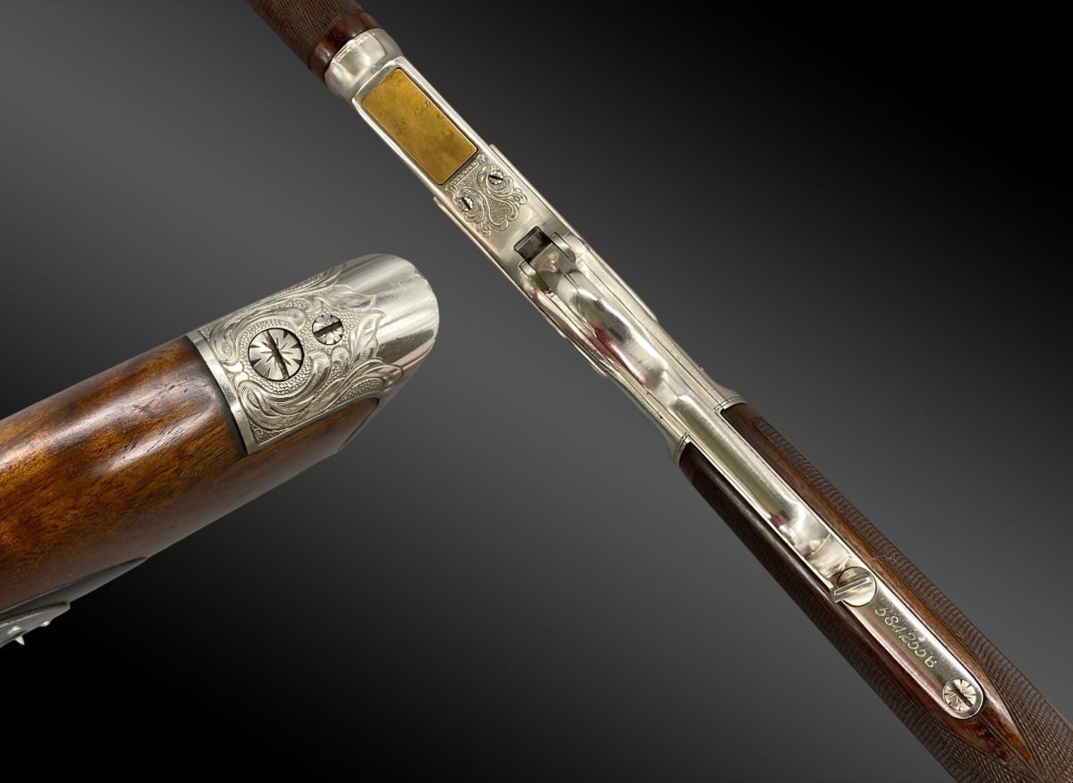 Winchester Rifle, Model 1873, Deluxe, Engraved And Silver-plated-photo-2