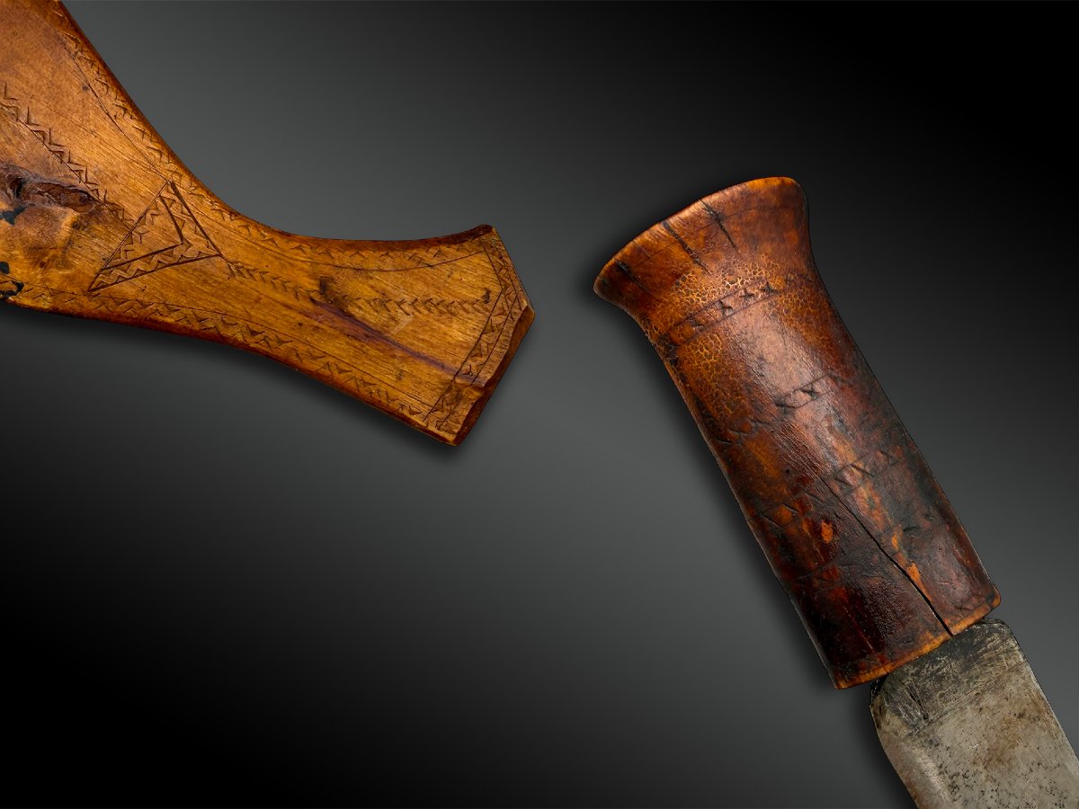 Large Knife And Its Sheath, Sami Culture, Northern Regions Of Sweden, Norway, And Finland-photo-4