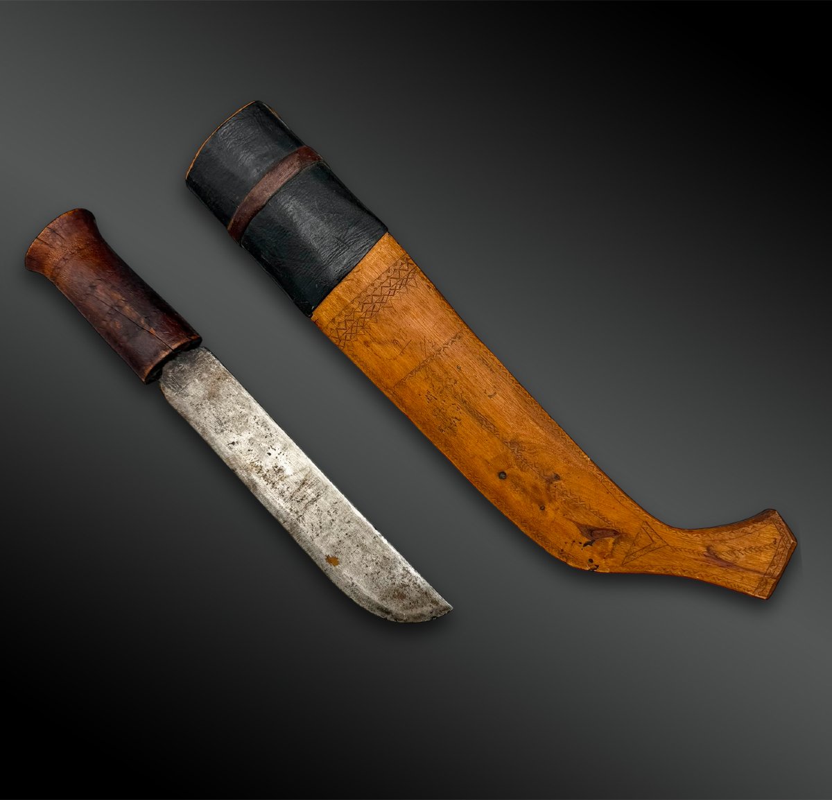 Large Knife And Its Sheath, Sami Culture, Northern Regions Of Sweden, Norway, And Finland