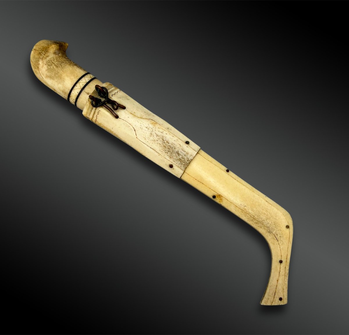 Kaarlo Merikoski (1878–1954) Knife And Its Sheath Sami Culture, Northern Finland-photo-4
