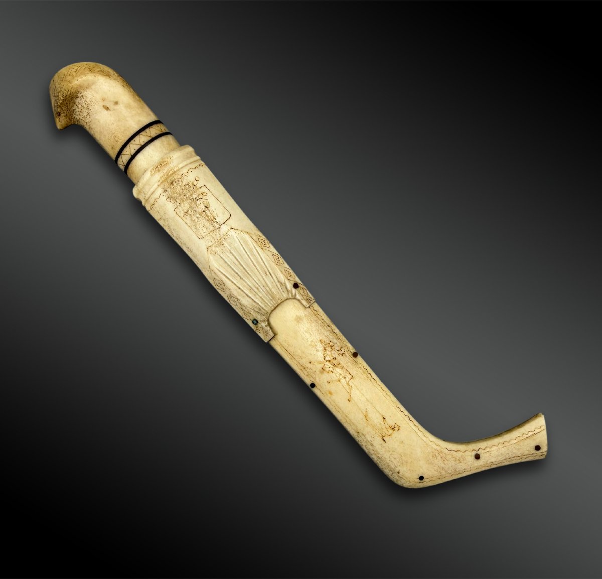 Kaarlo Merikoski (1878–1954) Knife And Its Sheath Sami Culture, Northern Finland