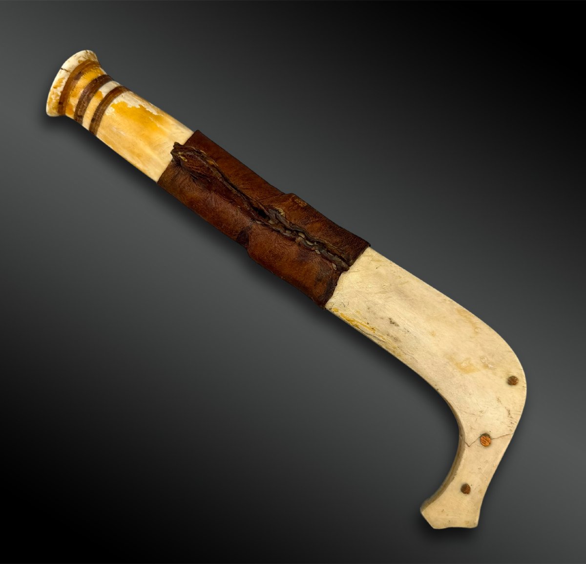 COUTEAU et son FOURREAU Culture Sami, région nord de la Suède, de la Norvège et de la Finlande -photo-3