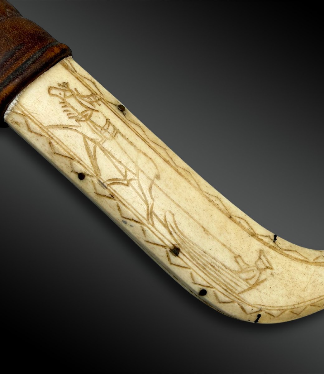 Kaarlo Merikoski (1878–1954) Knife And Its Sheath Sami Culture, Northern Finland-photo-2