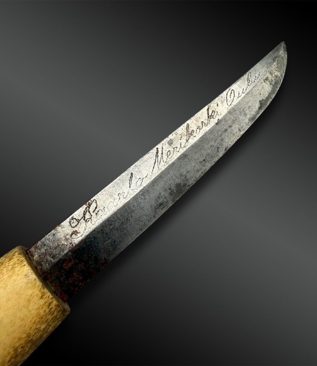 Kaarlo Merikoski (1878–1954) Knife And Its Sheath Sami Culture, Northern Finland-photo-3