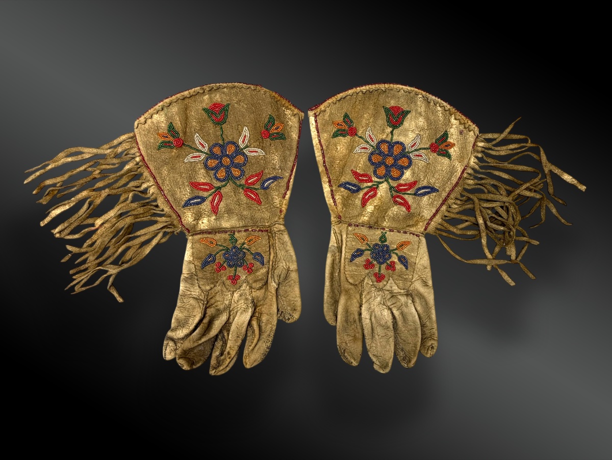Pair Of Athabaskan Indian Gloves, Northwest North America, Circa 1920–1930