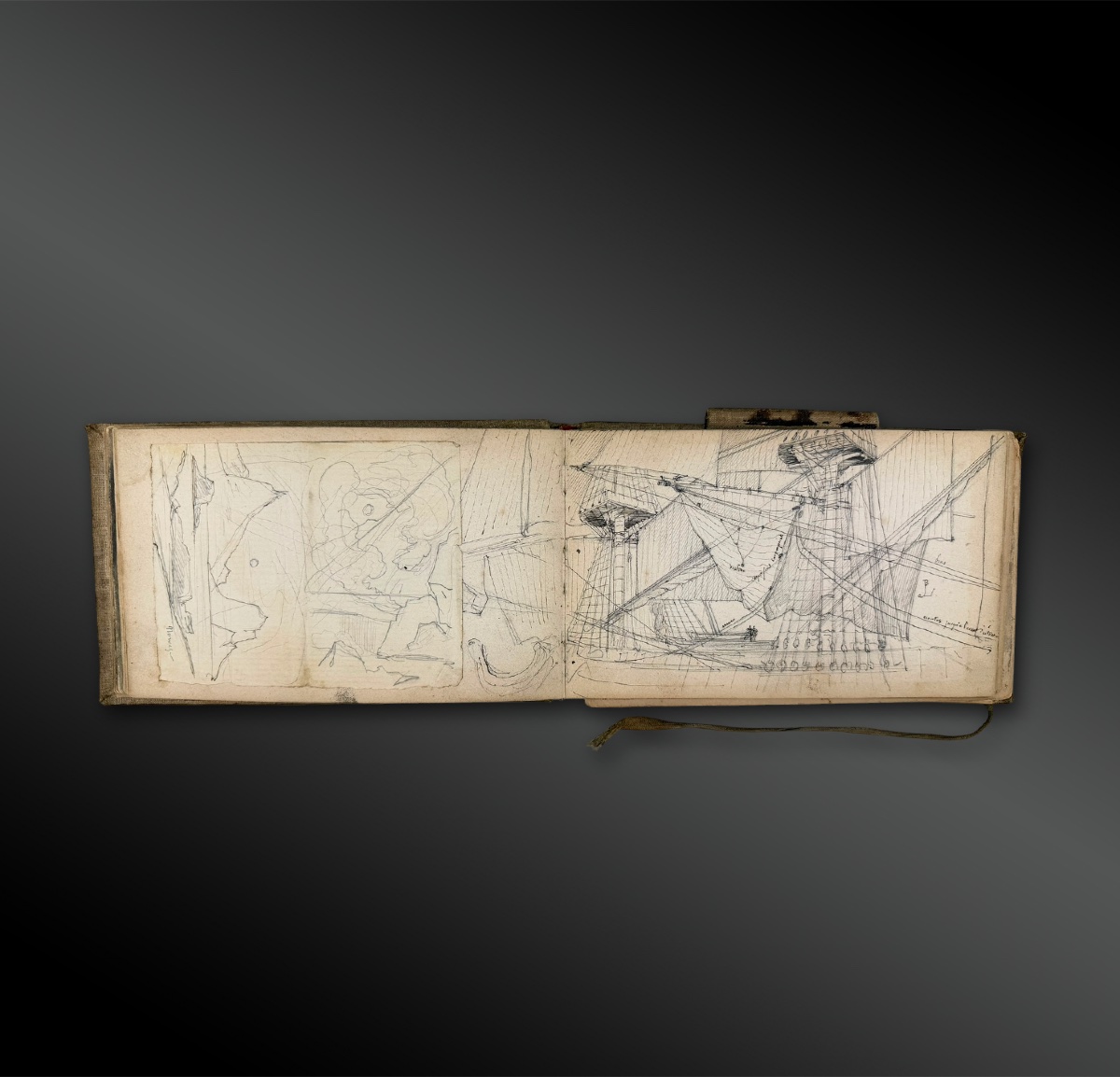 John Lewis BROWN (1829-1890) Attribué à, - CARNET de CROQUIS-photo-2