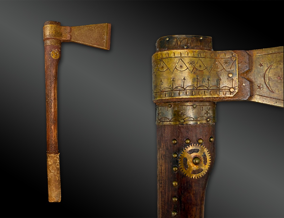 TOMAHAWK - Indiens de la région des Grandes Plaines, États-Unis - Début du XXème siècle-photo-3