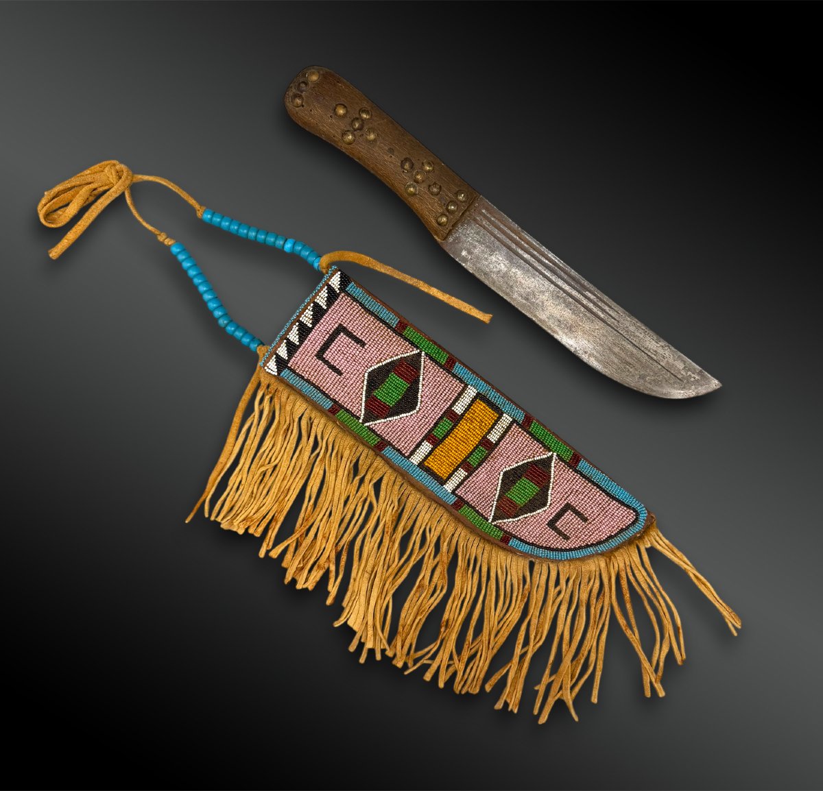 Knife - Blackfoot Indians (pieds-noirs), Great Plains, North America-photo-2
