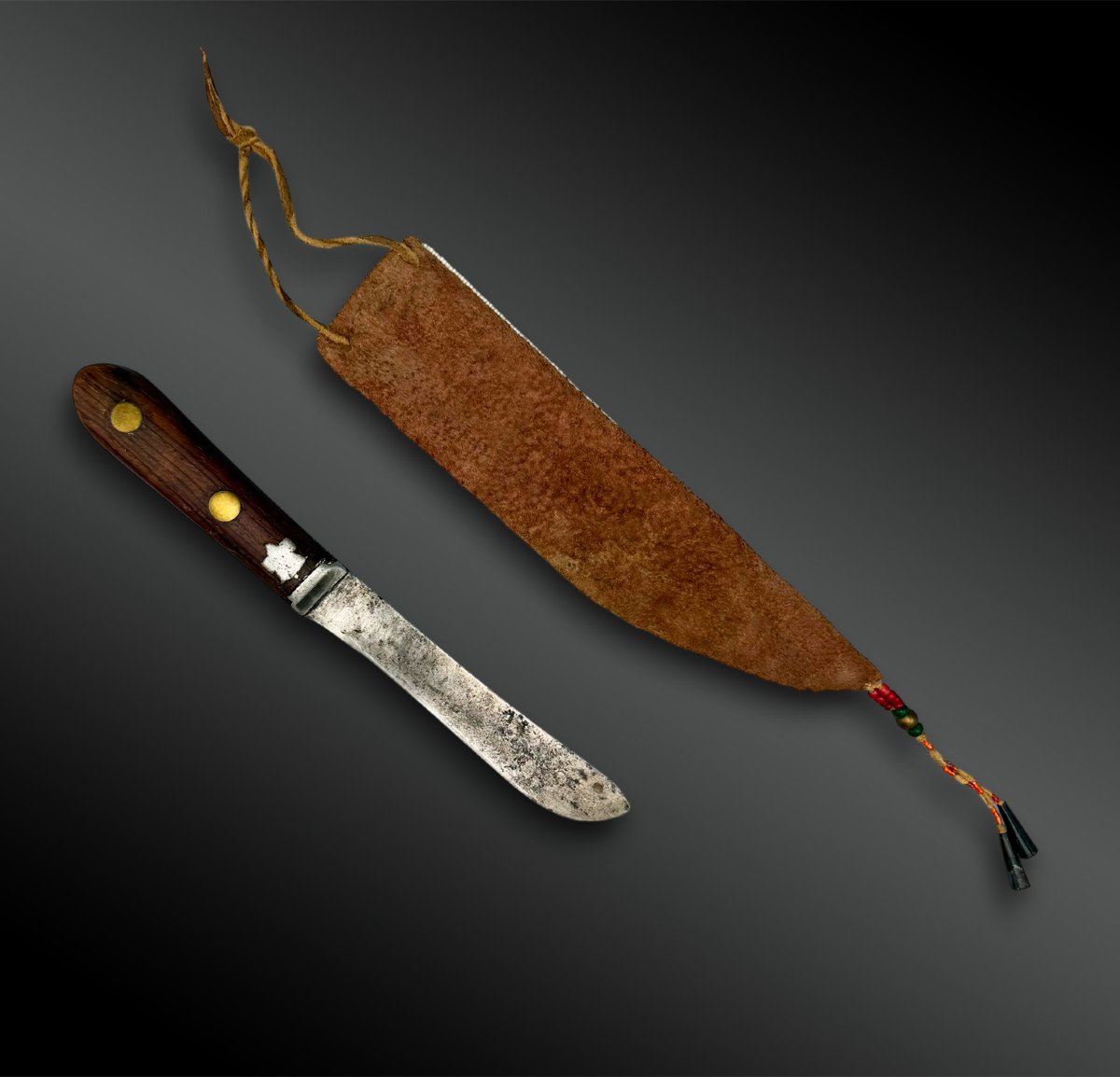 COUTEAU Indiens - Blackfoot (Pieds-Noirs), Grandes Plaines, Amérique du Nord -photo-1
