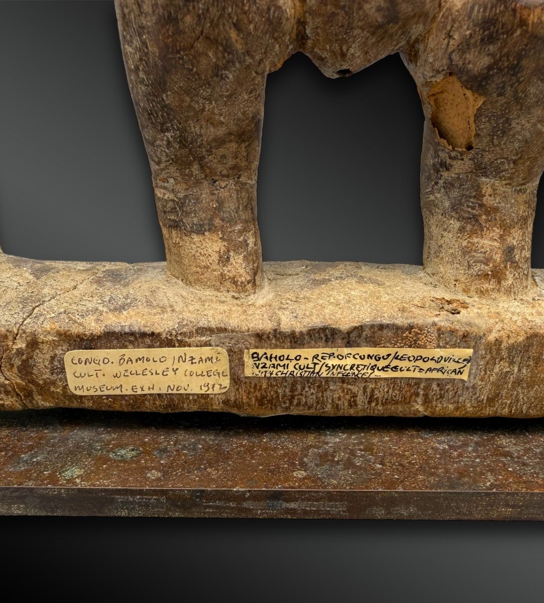 Anthropomorphic Statuette Known As Nzambi - Holo Culture, Democratic Republic Of The Congo-photo-2