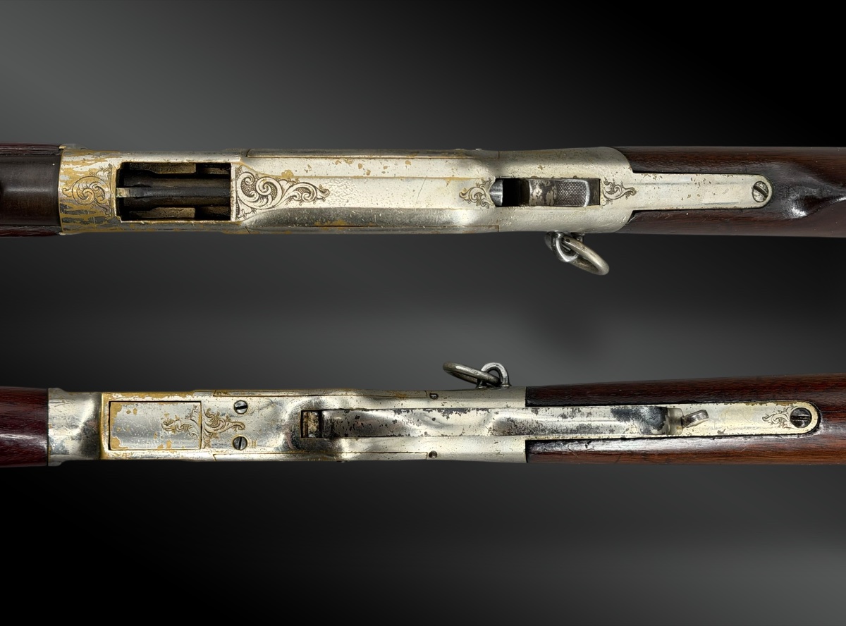 Winchester Rifle, Model 1866—factory-engraved And Silver-plated-photo-2