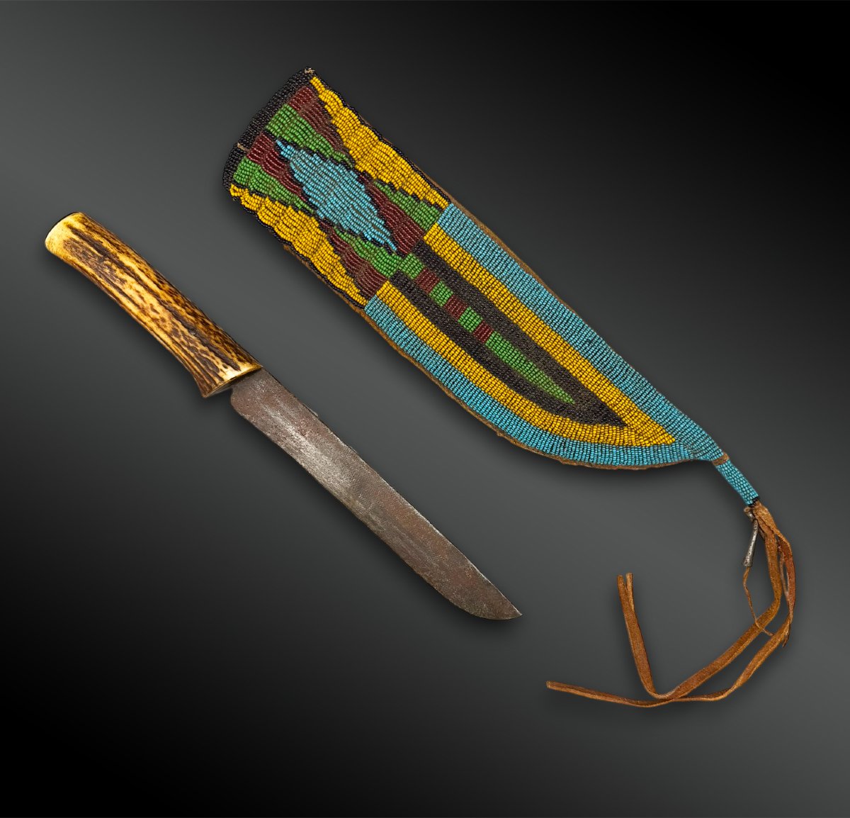 Knife - Blackfoot Indians (pieds-noirs), Great Plains, North America