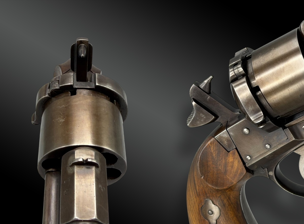 REVOLVER LEFAUCHEUX 1858 NT DE MARINE -photo-1