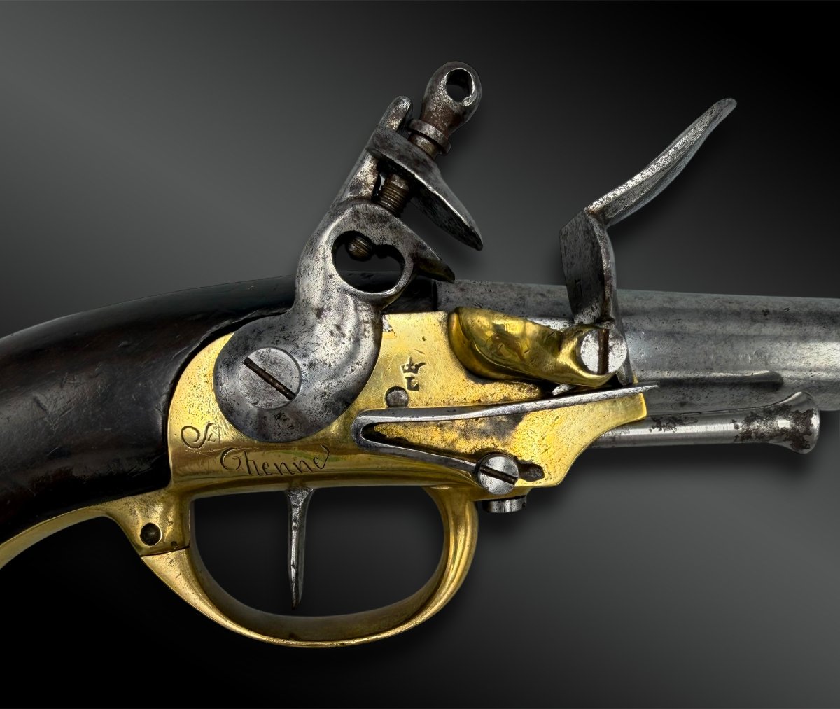 Flintlock Pistol, Model 1777, Type 2 - France - Louis XVI Period-photo-2