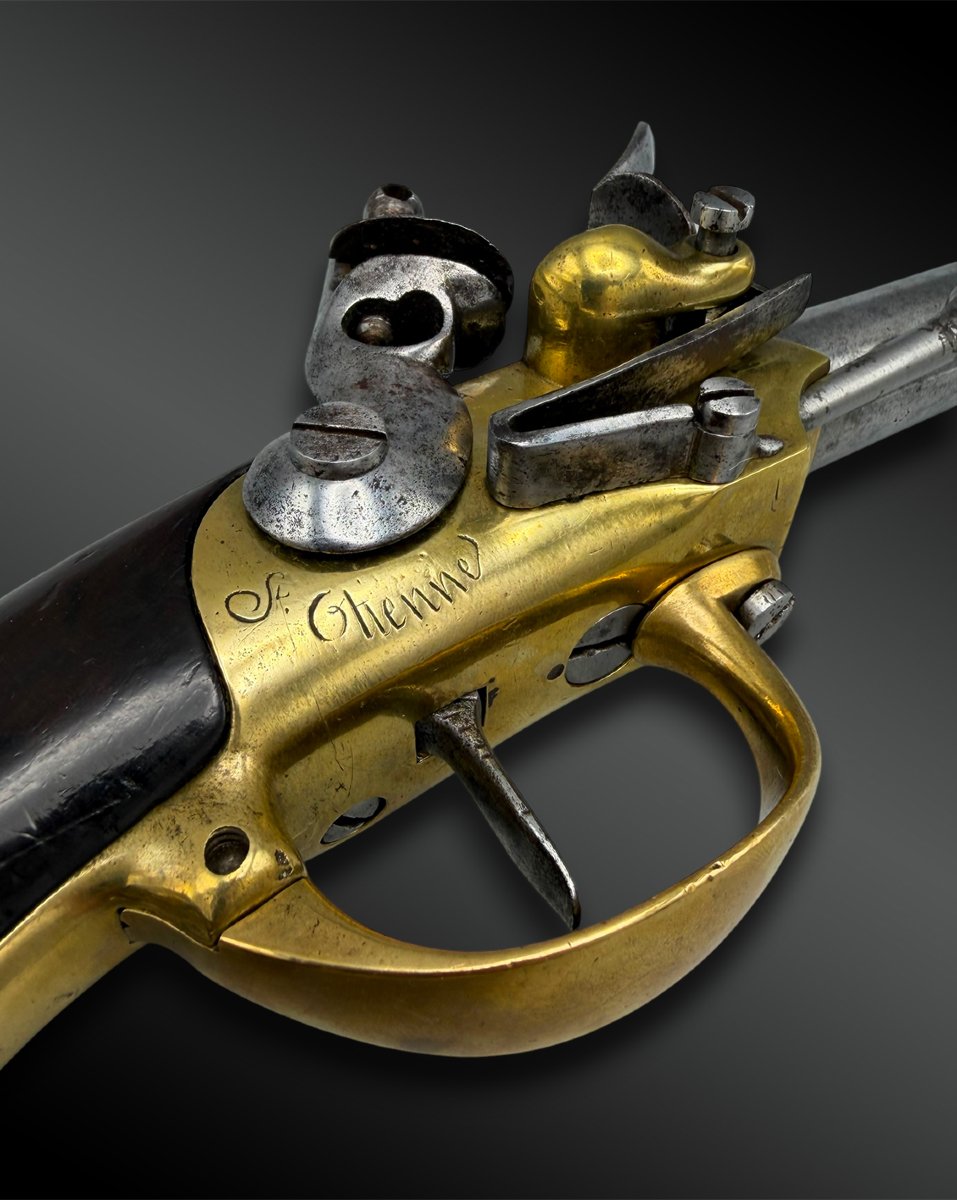 Flintlock Pistol, Model 1777, Type 2 - France - Louis XVI Period-photo-3