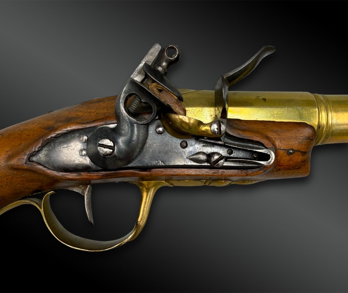 Pistolet de marine trombloné - France - XIXème siècle-photo-2